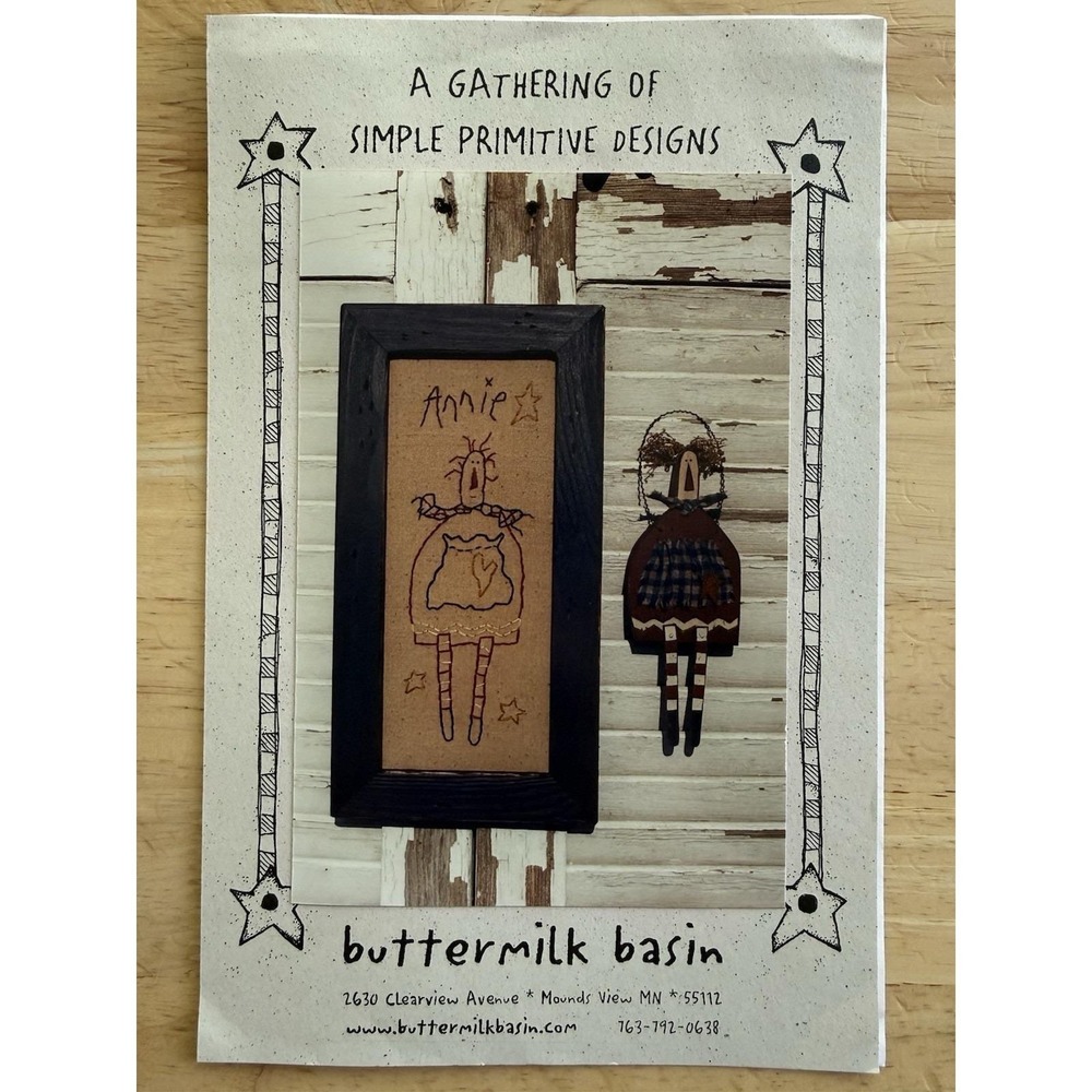 Buttermilk Basin Pattern:‎ A Gathering Of Simple Primitive Designs ANNIE Uncut